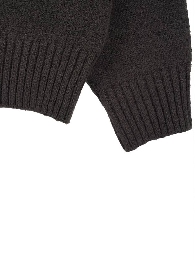 Pullover Muffler Knit Top Set Charcoal - HARDCORE HAPPINESS - BALAAN 7