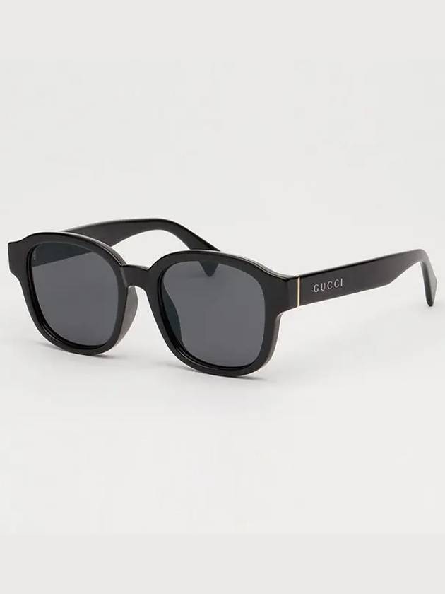 Eyewear Square Horn Frame Sunglasses Black - GUCCI - BALAAN 5