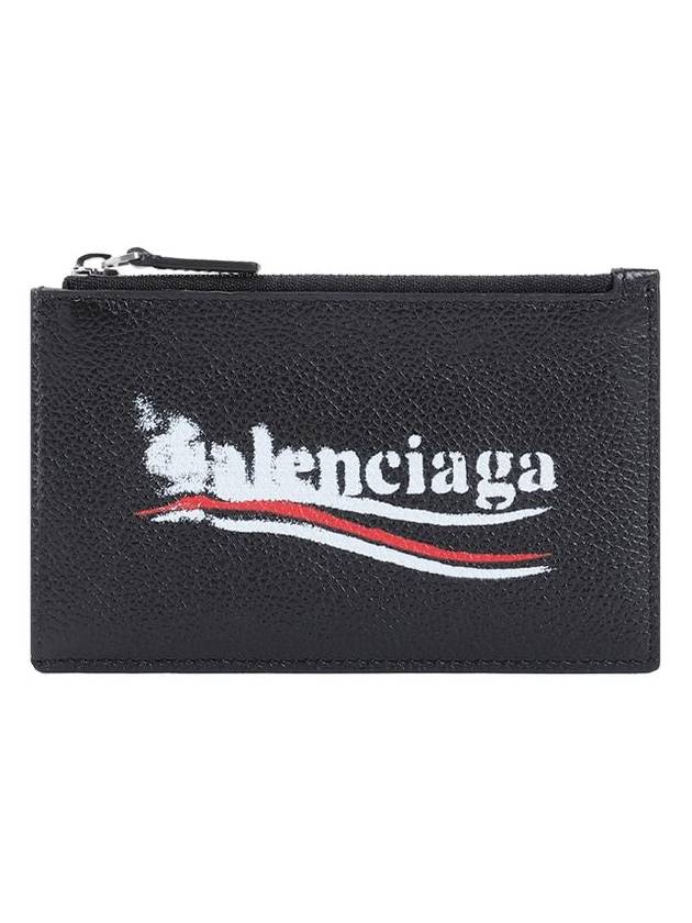 Wave Logo Card Wallet Black - BALENCIAGA - BALAAN 3