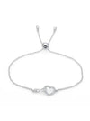 Hyperbola Infinity Heart Bracelet Silver - SWAROVSKI - BALAAN 3