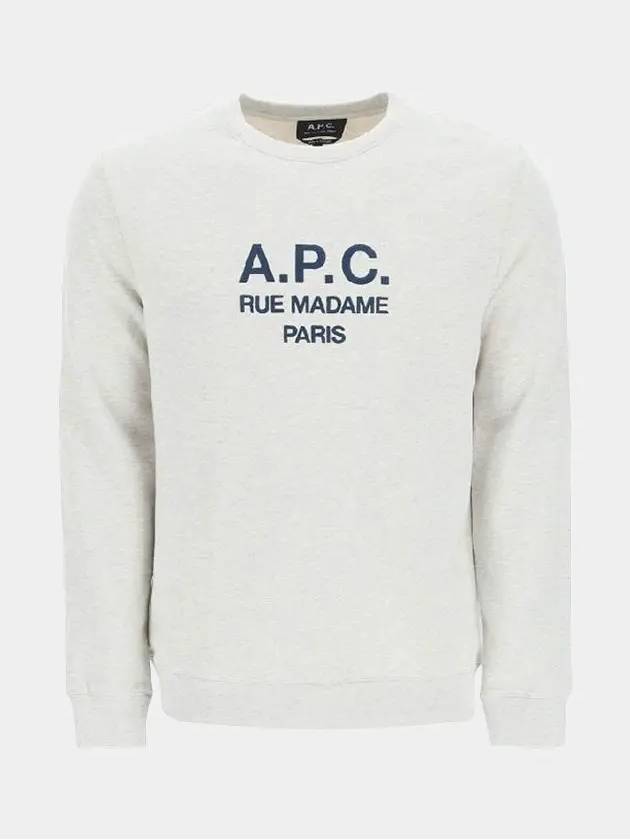 Rufus Embroidery Logo Sweatshirt Grey - A.P.C. - BALAAN 2