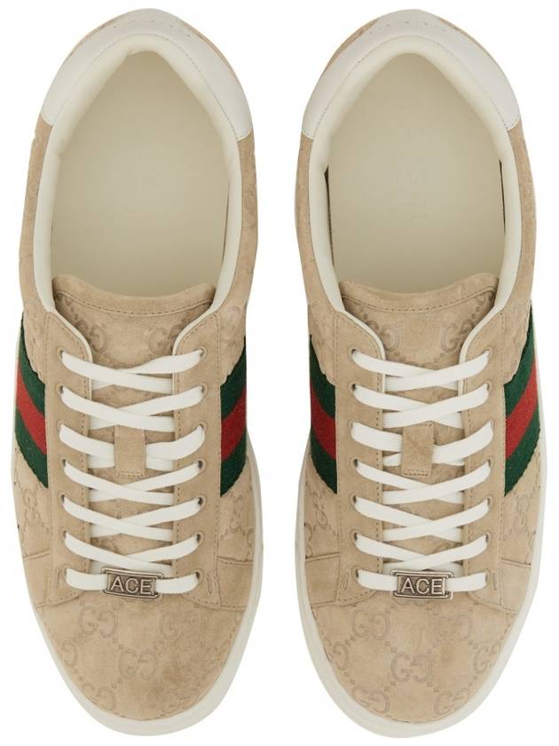 Web Ace GG Supreme Low Top Sneakers Beige Ebony - GUCCI - BALAAN 7