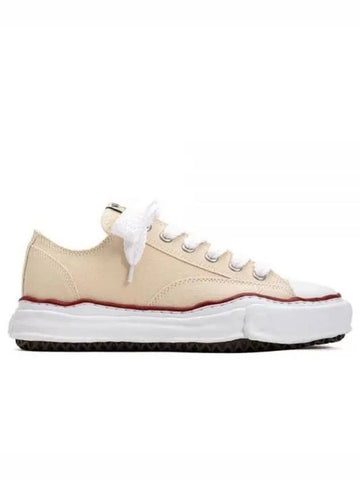 24 A04FW729 Natural Peterson OG Sole Canvas Low Top Sneakers - MIHARA YASUHIRO - BALAAN 1