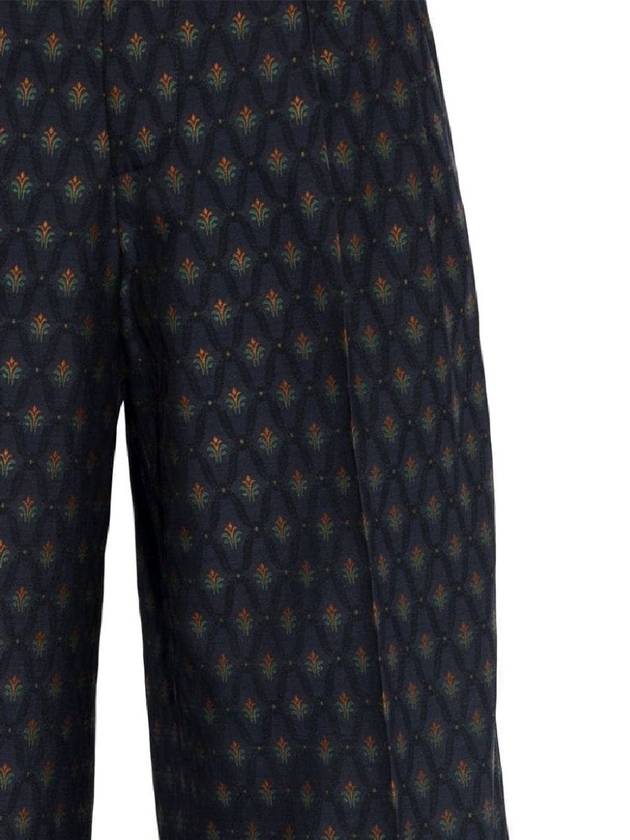 Etro Blue Wool Trousers - ETRO - BALAAN 4