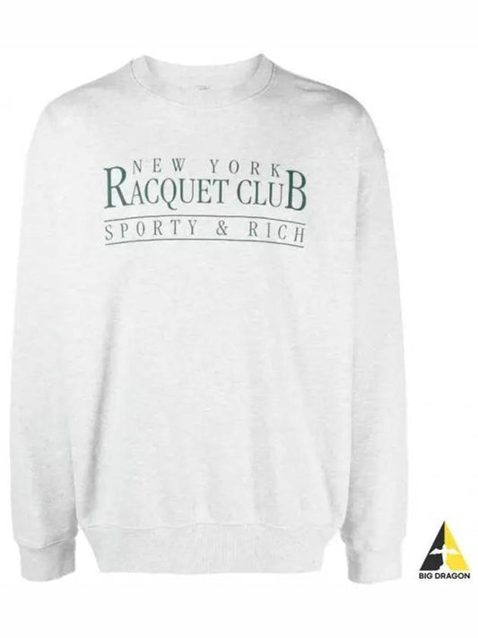 NY Racquet Club Crewneck Heather GrayForest CRAW2354HG 19 Sweatshirt - SPORTY & RICH - BALAAN 1