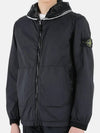 Wappen Patch Skin Touch Nylon Hooded Jacket Black - STONE ISLAND - BALAAN 3