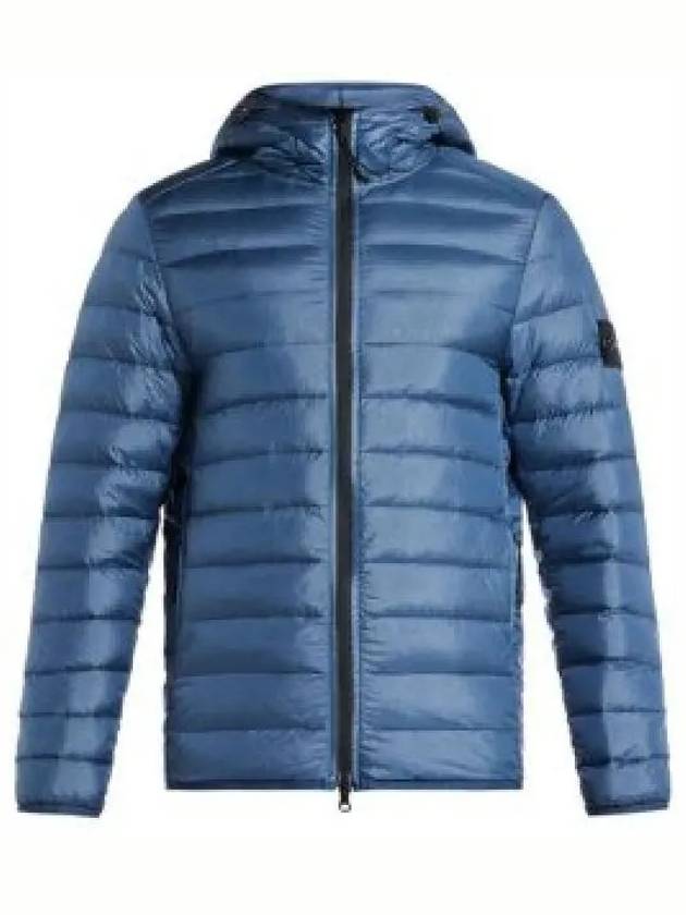 Loom Woven Chambers R Nylon Down TC Light Hoodie Down Jacket Avio Blue - STONE ISLAND - BALAAN 2