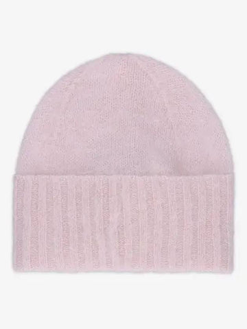 Brushed Super Kid Mohair Knit Beanie Light Pink A23AC08KMLGTPNK - AURALEE - BALAAN 1