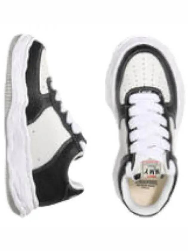 MAISON Sneakers A11FW712 BLACK WHITE WAYNE Leather Low Sneakers - MIHARA YASUHIRO - BALAAN 2