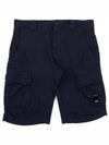 Men's Lens Bermuda Cargo Shorts Navy - CP COMPANY - BALAAN 1