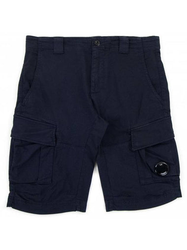 Men's Lens Bermuda Cargo Shorts Navy - CP COMPANY - BALAAN 1