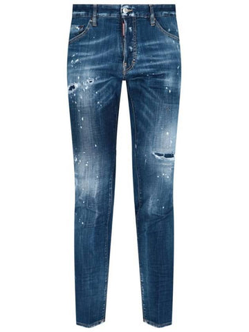 back pocket embroidered logo multi-washed cool guy denim jeans - DSQUARED2 - BALAAN.