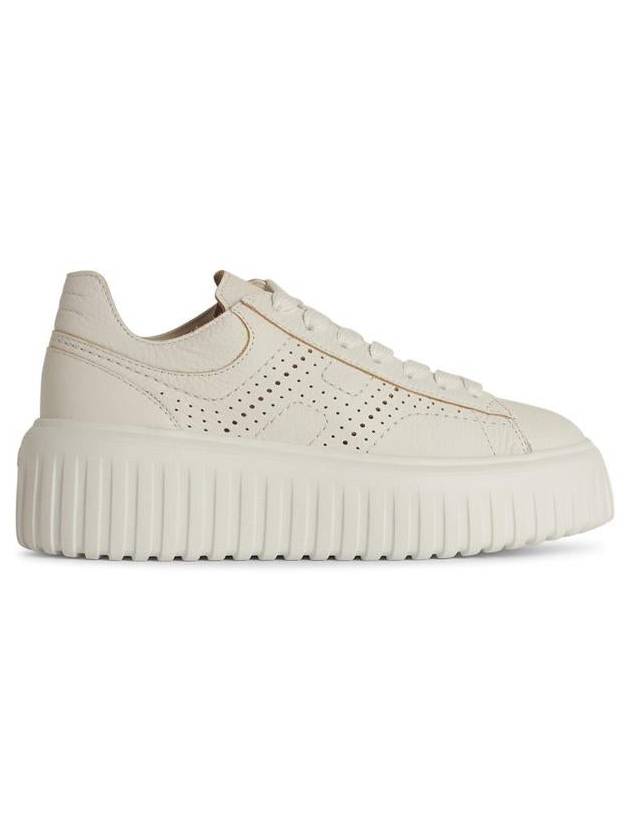 Hogan 'Stripes' White Leather Sneakers - HOGAN - BALAAN 1