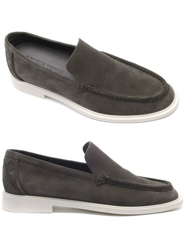 Astaire Suede Loafers Light Graphite - BOTTEGA VENETA - BALAAN 3