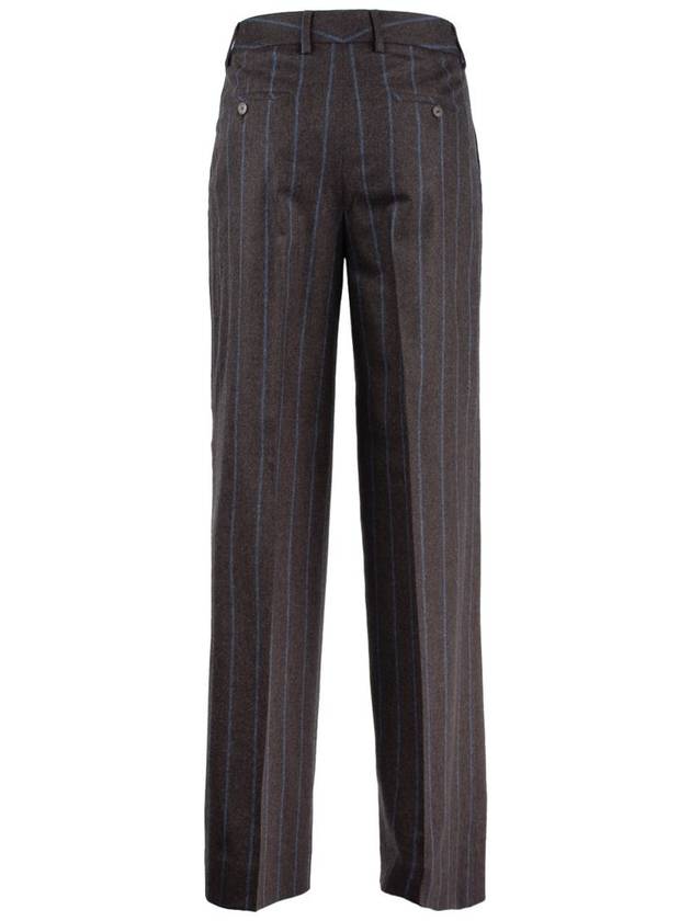 Incotex Brown Wool And Cashmere Flannel Pants - INCOTEX - BALAAN 2