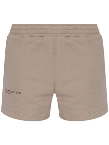 Pangaia Logo Shorts, Unisex, Beige - PANGAIA - BALAAN 1