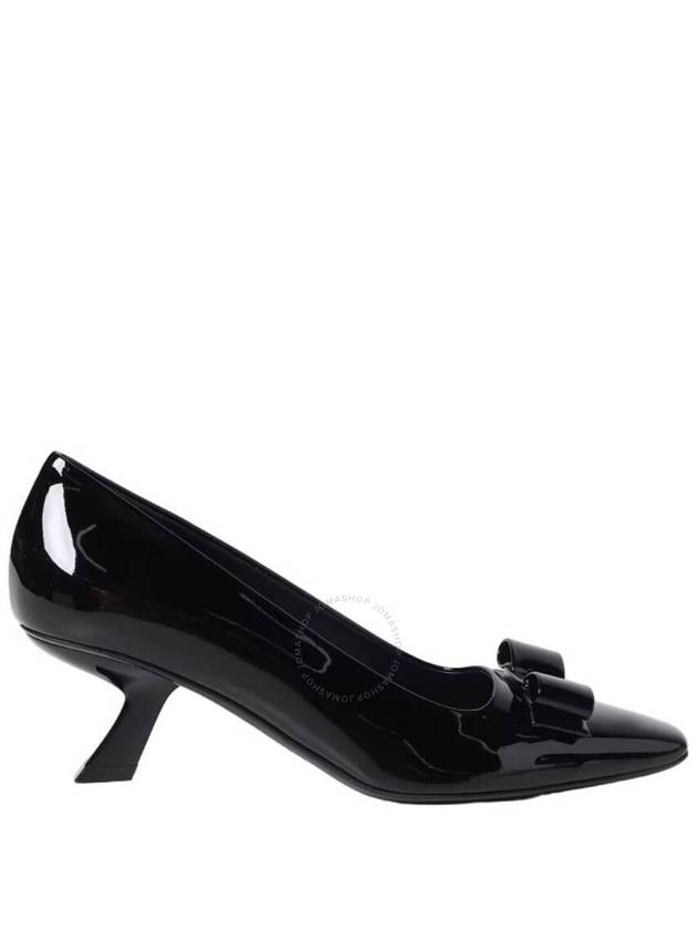 Vara Bow Leather Pumps Black - SALVATORE FERRAGAMO - BALAAN 2