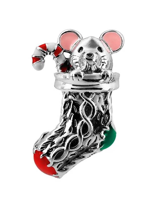 Festive Mouse Stocking Charm Silver - PANDORA - BALAAN 3