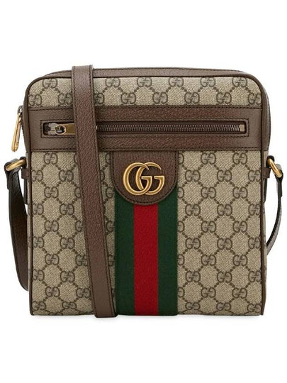 Men's Ophidia GG Small Messenger Bag Beige Ebony - GUCCI - BALAAN 2