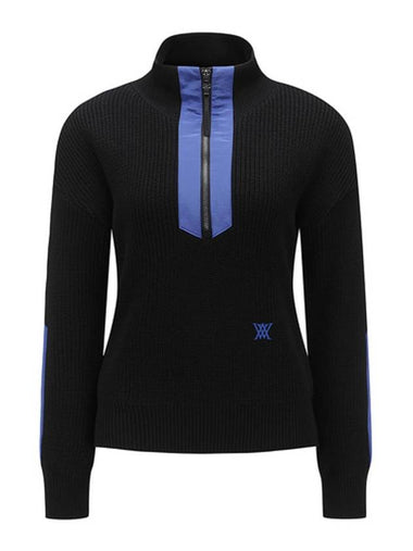 Official W BLUE POING HIGH NECK SW - ANEWGOLF - BALAAN 1