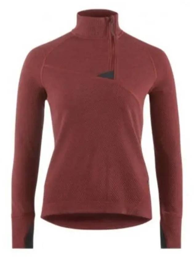 Huge Half Zip Long Sleeve T-shirt Medder Red - KLATTERMUSEN - BALAAN 2