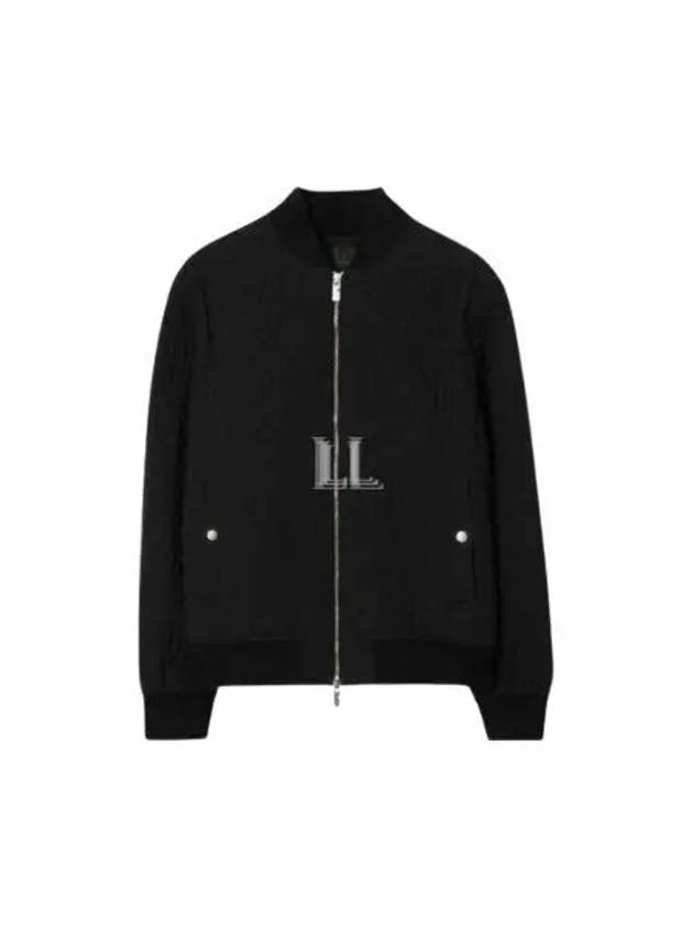 Quilted Bomber Jacket Black - BURBERRY - BALAAN 2