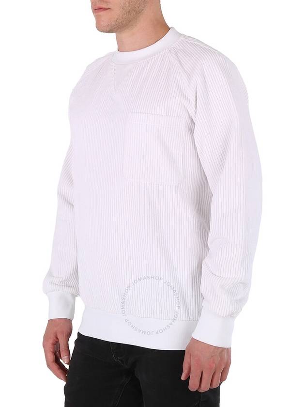 Kway Men's White Zahara Cotton Sweatshirt, Size Small - K-WAY - BALAAN 3