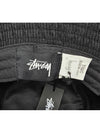 Graffiti Cord Bucket Hat Black - STUSSY - BALAAN 10