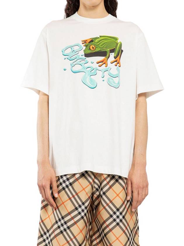 Frog crew neck cotton T-shirt - BURBERRY - BALAAN 2