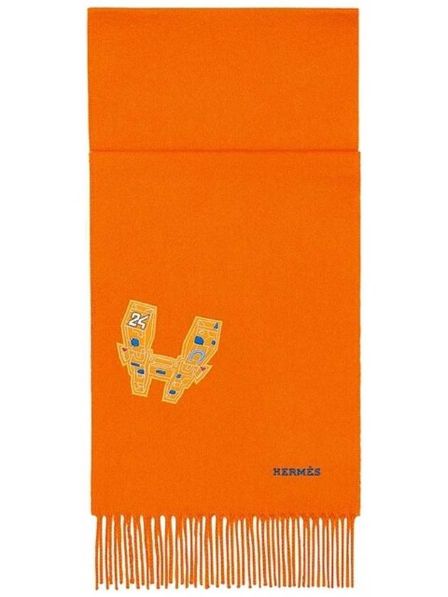 Space University Cashmere Muffler Orange - HERMES - BALAAN 2