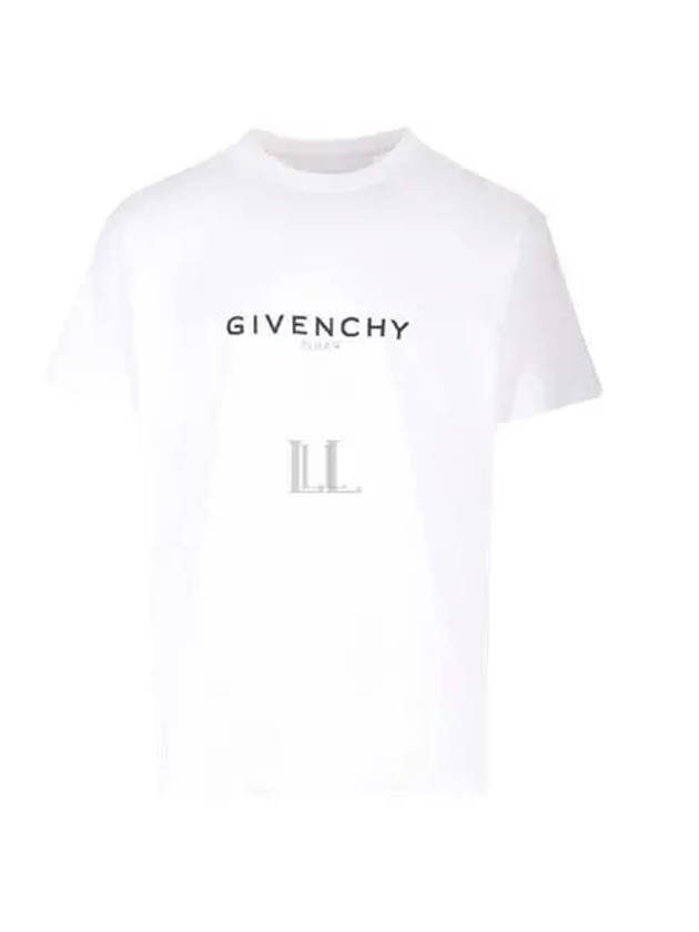 Reverse Oversized Short Sleeve T-Shirt White - GIVENCHY - BALAAN 2