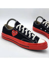 Men s Logo Comme des Gar ons Play Chuck 70 Low Top Sneakers Black - CONVERSE - BALAAN 5