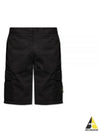 Wappen Cargo Bermuda Shorts Black - STONE ISLAND - BALAAN 2