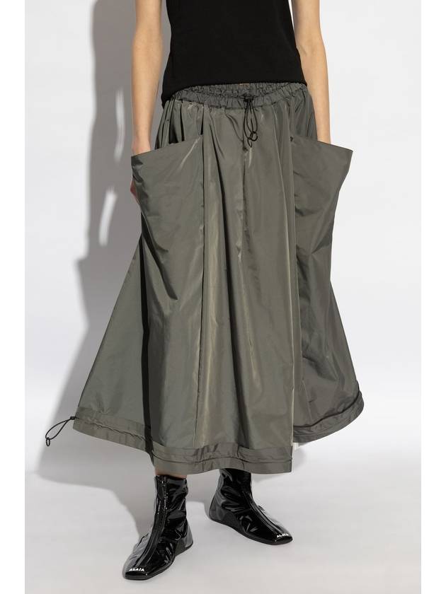 Yohji Yamamoto Nylon Skirt, Women's, Green - YOHJI YAMAMOTO - BALAAN 3