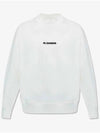 Men's Plus Logo Cotton Sweatshirt White - JIL SANDER - BALAAN 2