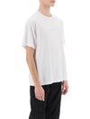 Logo Print Short Sleeve T-Shirt White - STONE ISLAND - BALAAN 3