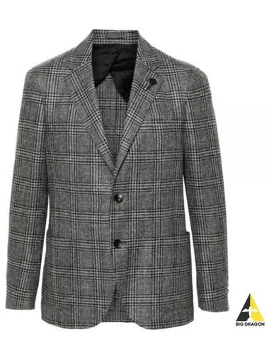 LARDINI IV528AEIVSF63505 930NE Wool Check Jacket - RVR LARDINI - BALAAN 1