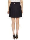 RMB Wool Mini Pleated Skirt Navy - THOM BROWNE - BALAAN 8