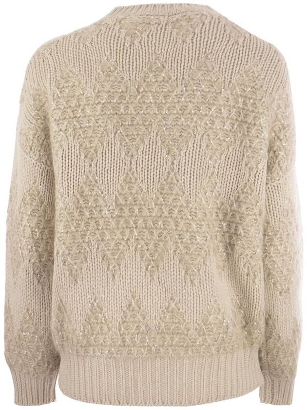 SS sweater jaquard rombi M6D368500CTD79 - BRUNELLO CUCINELLI - BALAAN 3