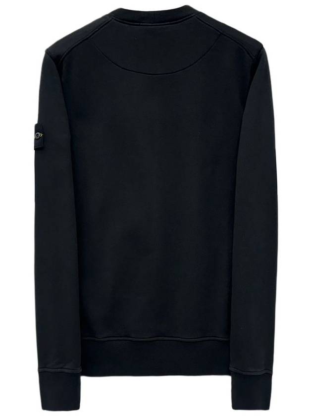 Wappen Patch Garment Dyed Sweatshirt Black - STONE ISLAND - BALAAN 3