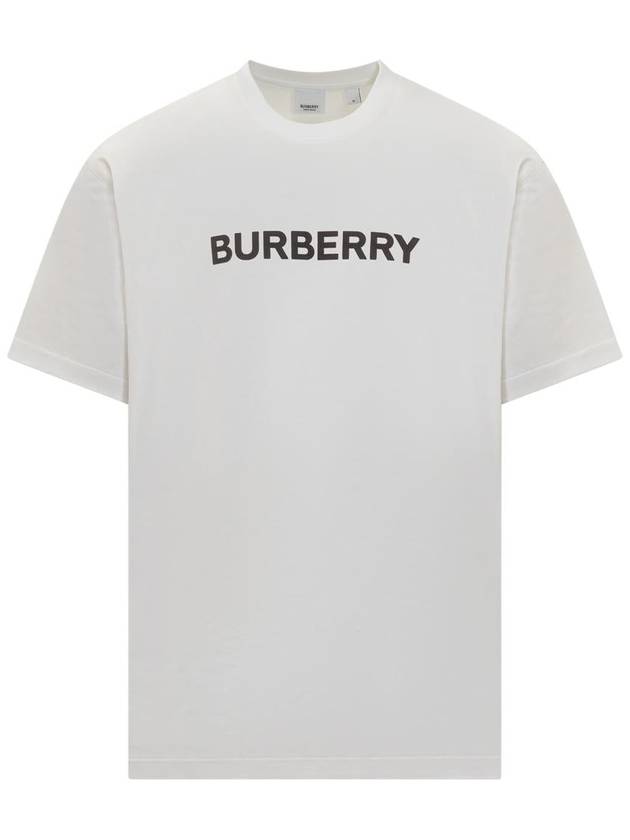 Logo Print Short Sleeve T-Shirt White - BURBERRY - BALAAN 2