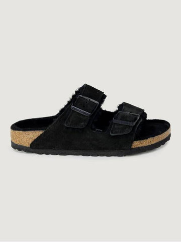 Birkenstock Arizona Shearling Black/Black Shoes - BIRKENSTOCK - BALAAN 1