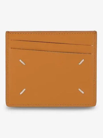 Stitch Diagonal Card Wallet Mustard - MAISON MARGIELA - BALAAN 1