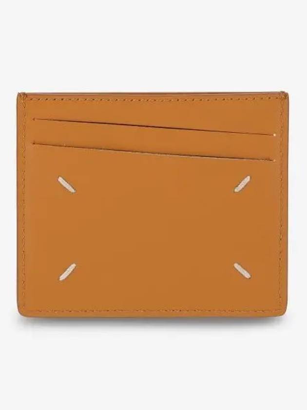 Stitch Diagonal Card Wallet Mustard - MAISON MARGIELA - BALAAN 1