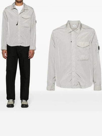 Chrome-R Pocket Over Long Sleeve Shirt Grey - CP COMPANY - BALAAN 2