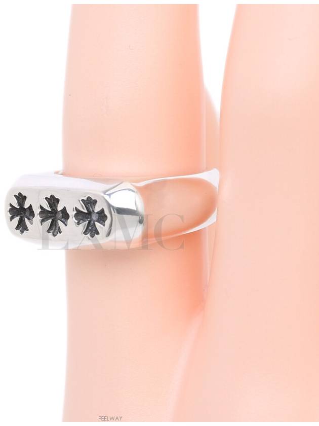 Triple Cross Ring Silver Spacer No 19 - CHROME HEARTS - BALAAN 7