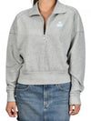 Ross Stand-Up Collar Short Cotton Sweatshirt Grey Ice Blue - ISABEL MARANT - BALAAN 2