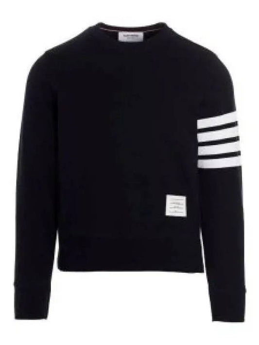 4 Bar Loopback Jersey Sweatshirt Navy - THOM BROWNE - BALAAN 2