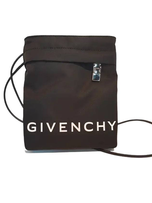 logo nylon pouch cross bag black - GIVENCHY - BALAAN 2