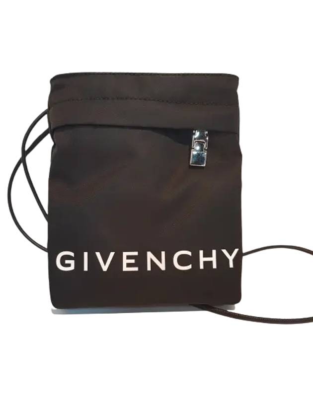 Logo Nylon Pouch Cross Bag Black - GIVENCHY - BALAAN 2